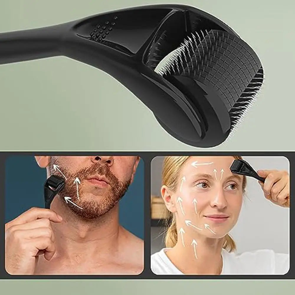 Derma Roller for Face & Beard - Microneedle Skin Tool