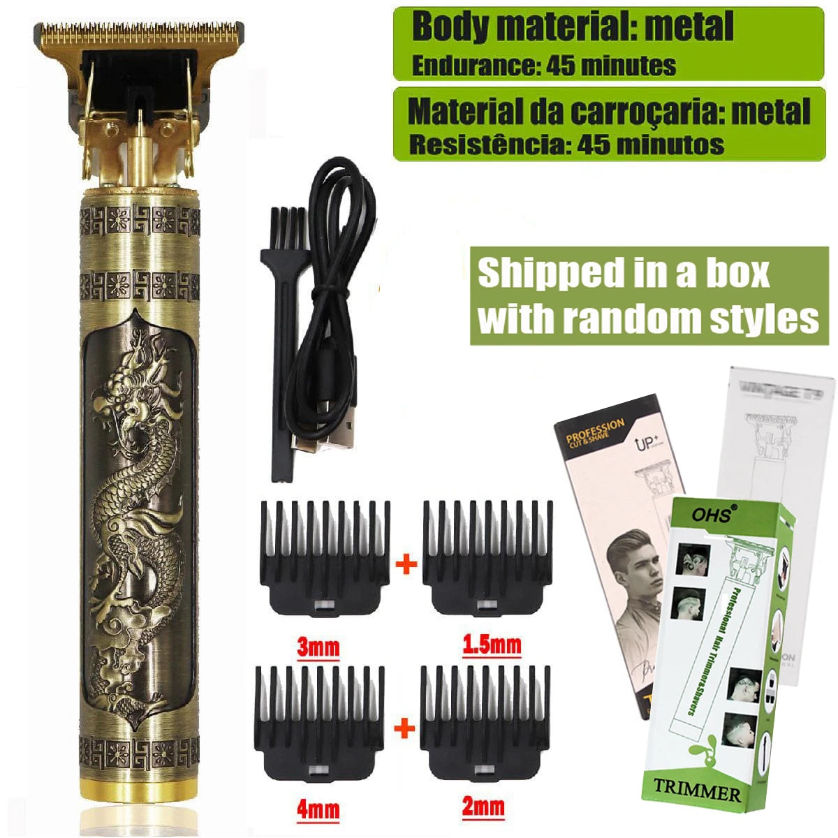 Cordless Hair Clipper for Men - Beard & Head Trimmer