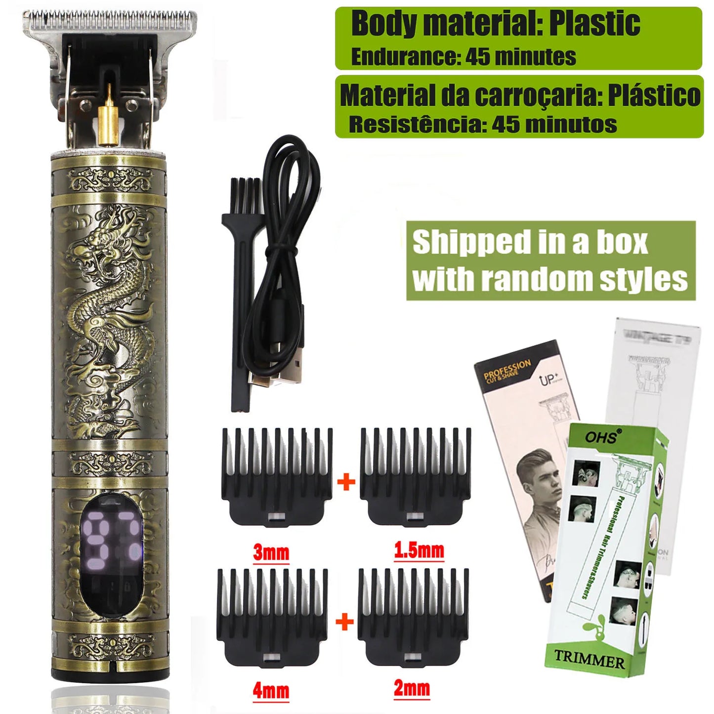 Cordless Hair Clipper for Men - Beard & Head Trimmer