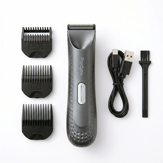 Body Hair Trimmer for Men - Waterproof Groin & Body Groomer