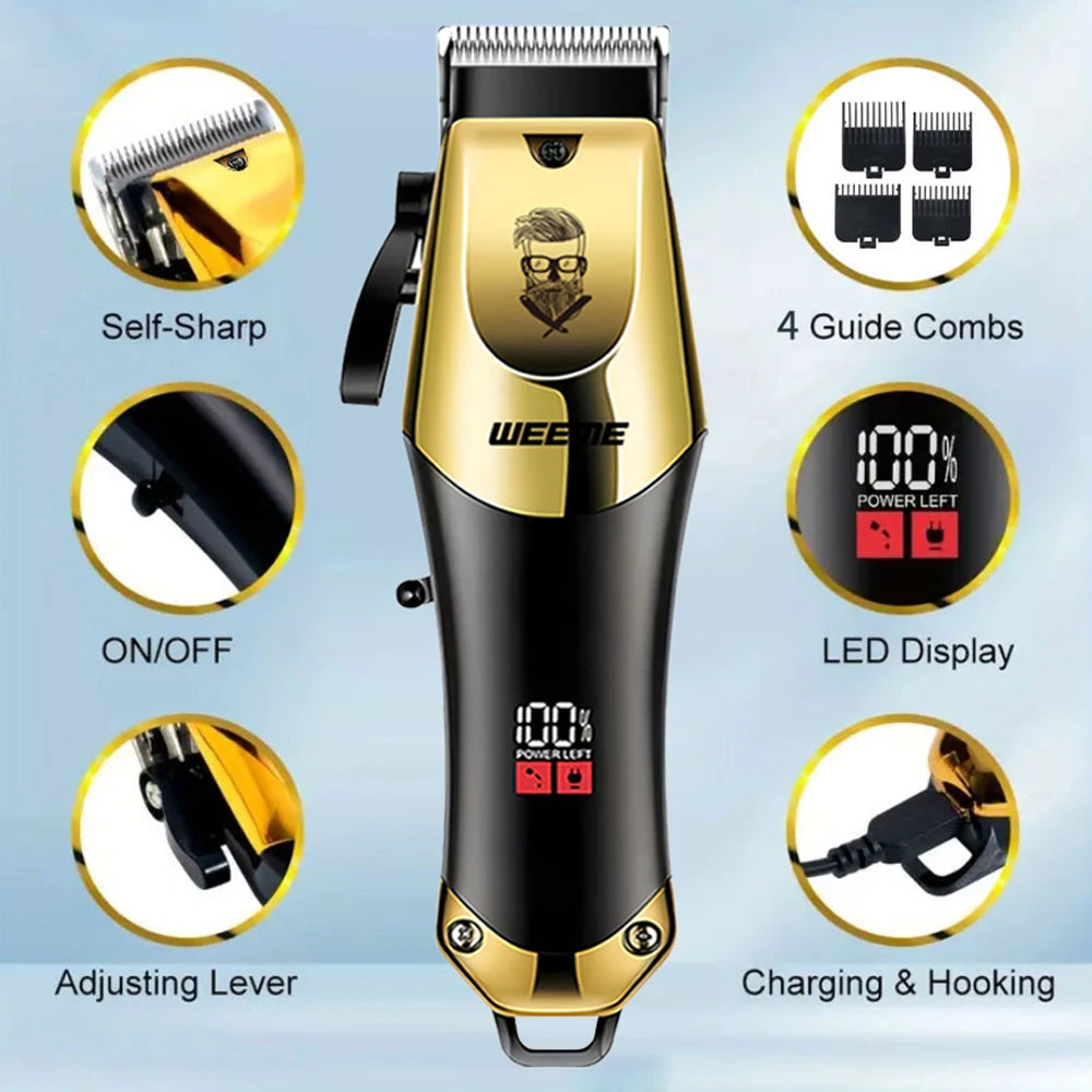 Hair Clipper & Nose Trimmer Kit for Men - Rechargeable