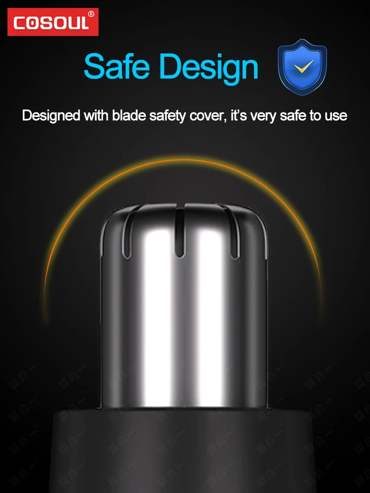 Nose & Ear Hair Trimmer for Men - Rechargeable & Waterproof