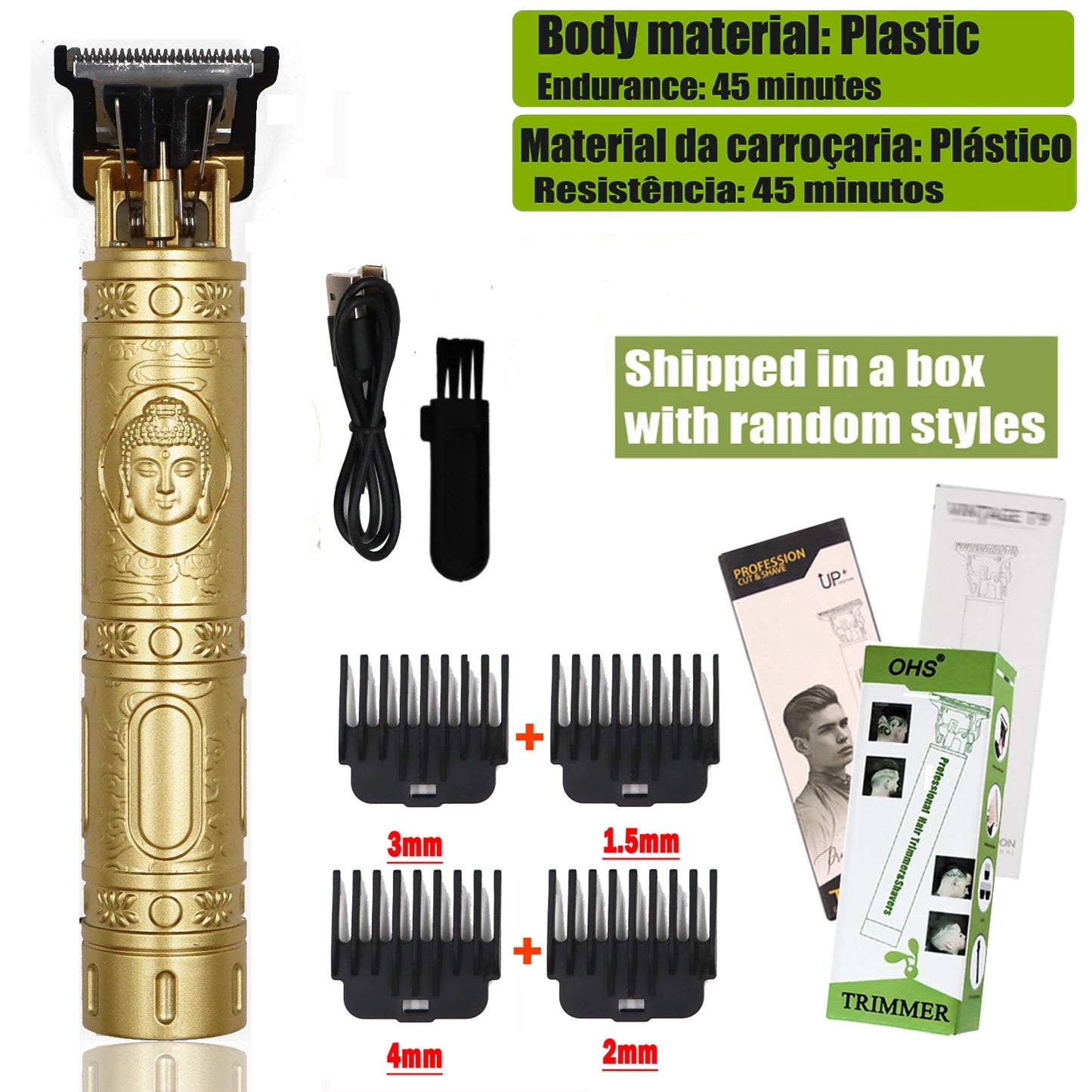 Cordless Hair Clipper for Men - Beard & Head Trimmer