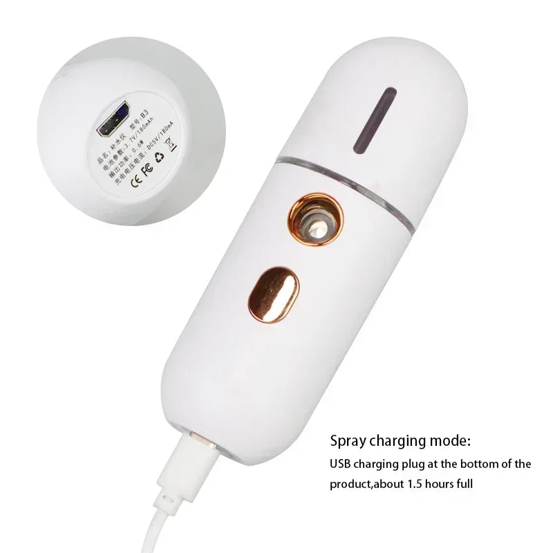 Facial Steamer for Men - Portable Hydrating Mist Device