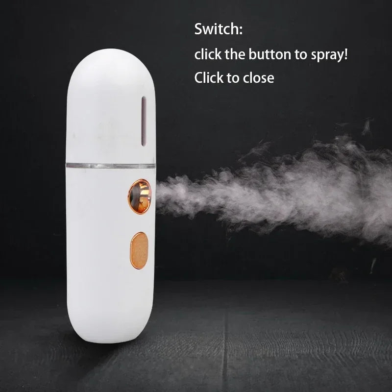 Facial Steamer for Men - Portable Hydrating Mist Device