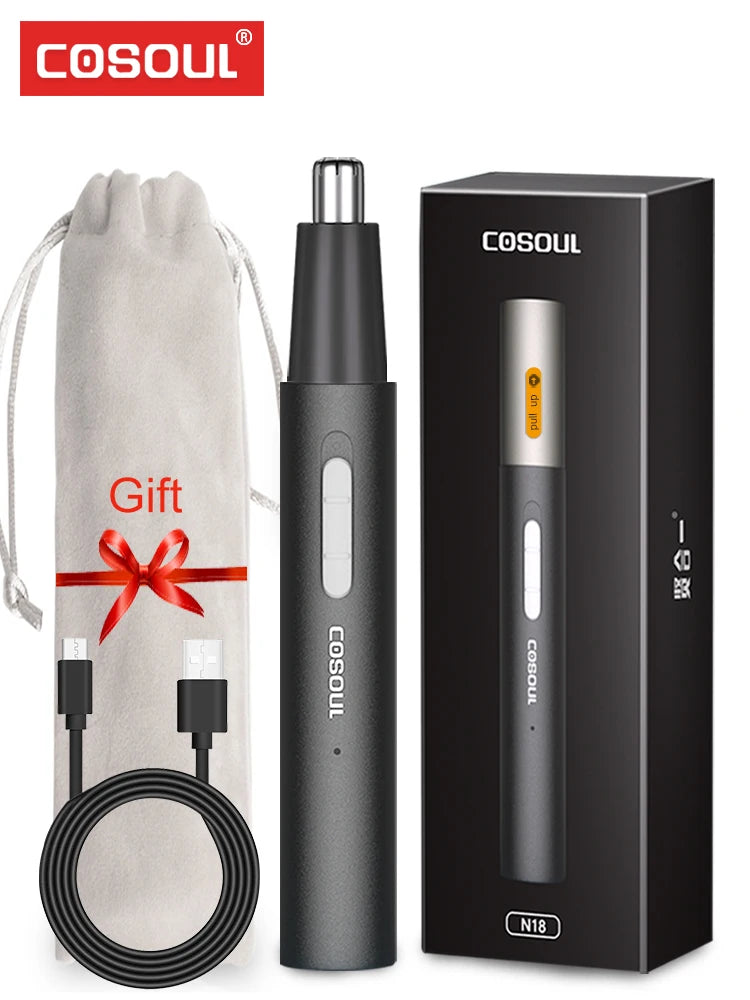 Nose & Ear Hair Trimmer for Men - Rechargeable & Waterproof