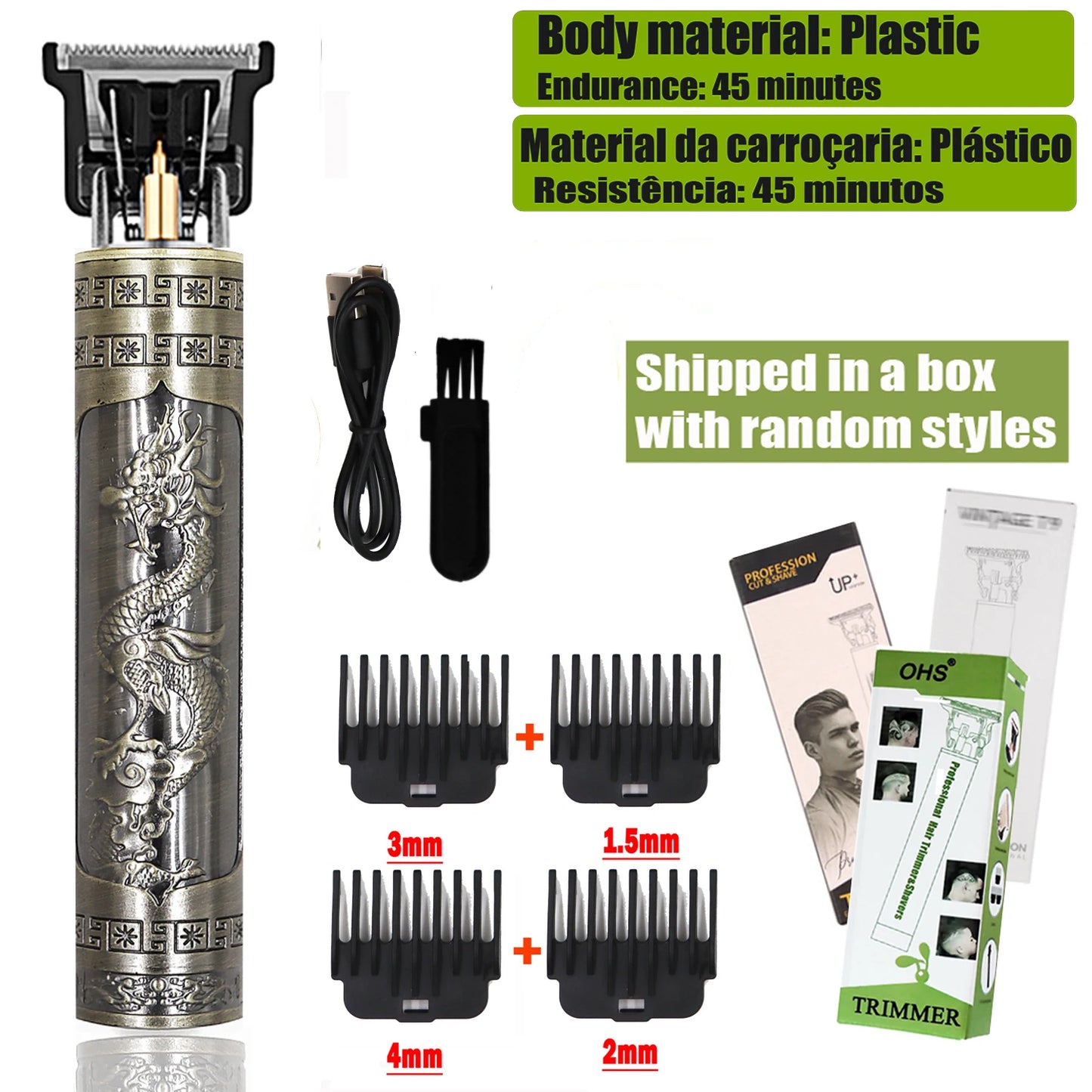 Cordless Hair Clipper for Men - Beard & Head Trimmer