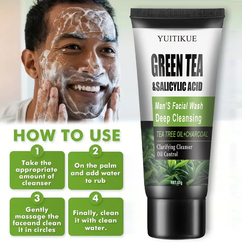 Face Wash for Men - Salicylic Acid Deep Cleanser