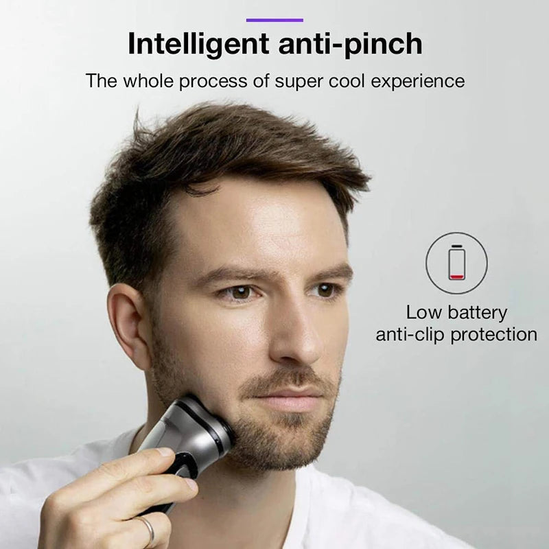 3D Rotary Electric Shaver - Waterproof & Rechargeable