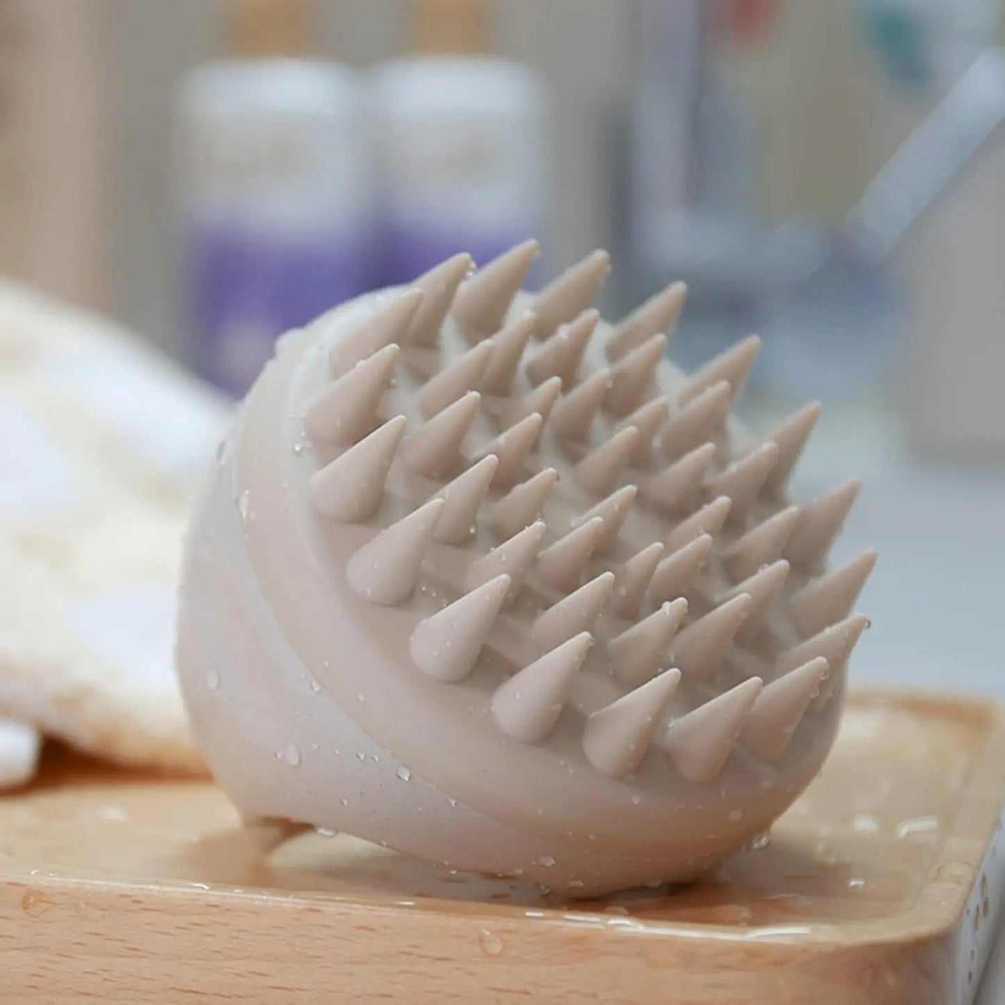 Scalp Massager Shampoo Brush - Silicone Hair Scrubber