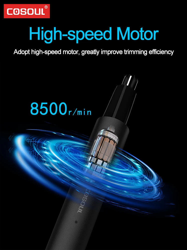 Nose & Ear Hair Trimmer for Men - Rechargeable & Waterproof