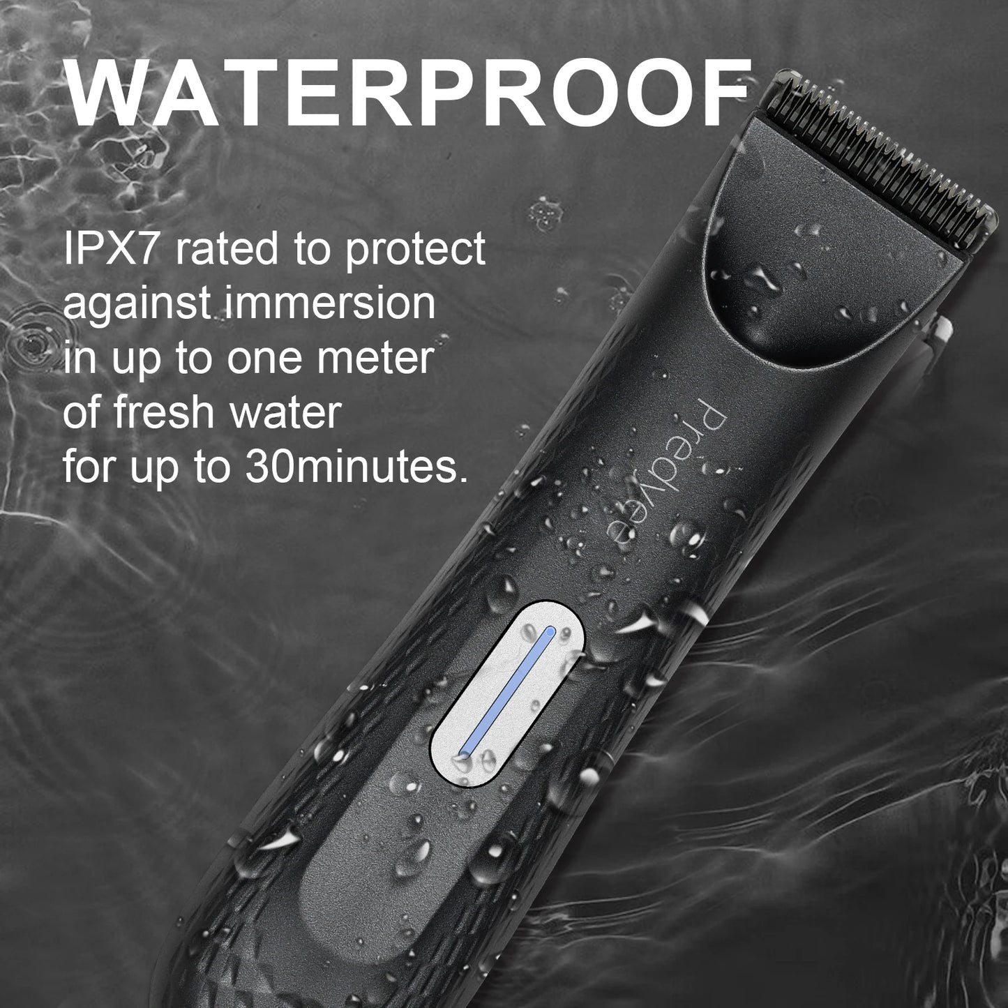 Body Hair Trimmer for Men - Waterproof Groin & Body Groomer