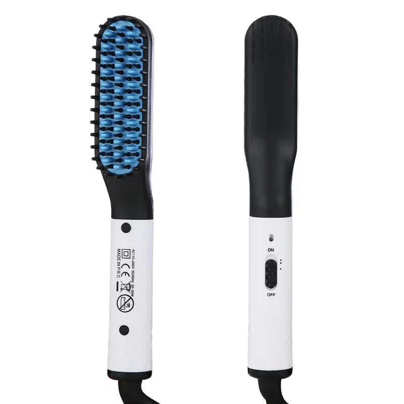 Beard Straightener Comb for Men - Heated 2-in-1