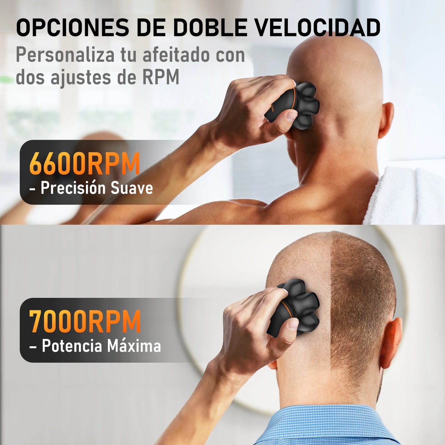 Head Shaver for Bald Men - Waterproof 7D Electric Razor