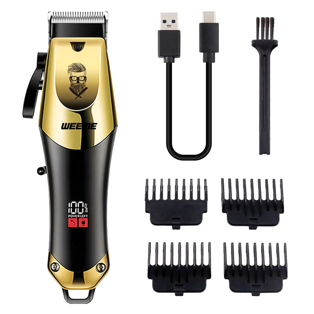 Hair Clipper & Nose Trimmer Kit for Men - Rechargeable