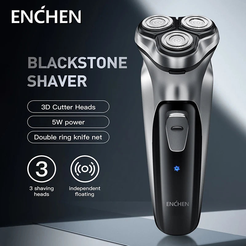 3D Rotary Electric Shaver - Waterproof & Rechargeable