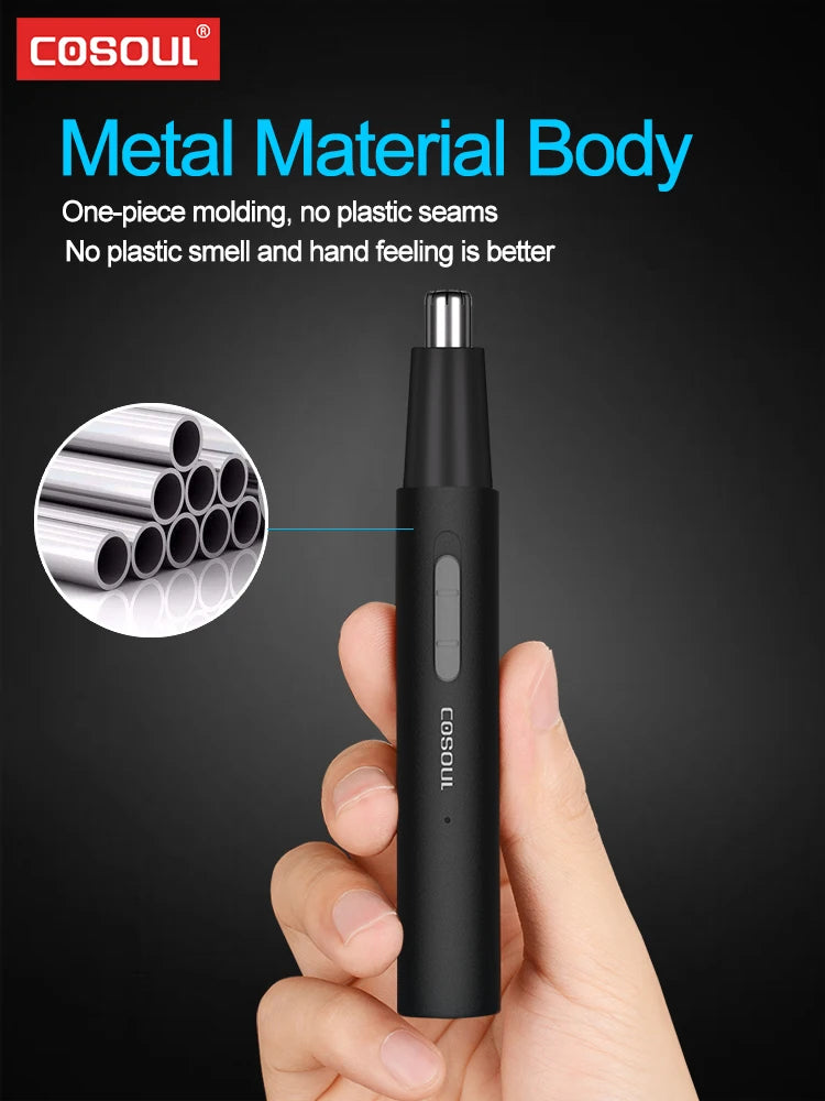 Nose & Ear Hair Trimmer for Men - Rechargeable & Waterproof