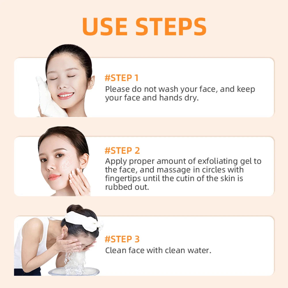 Exfoliating Gel for Face - Dead Skin Remover & Brightener