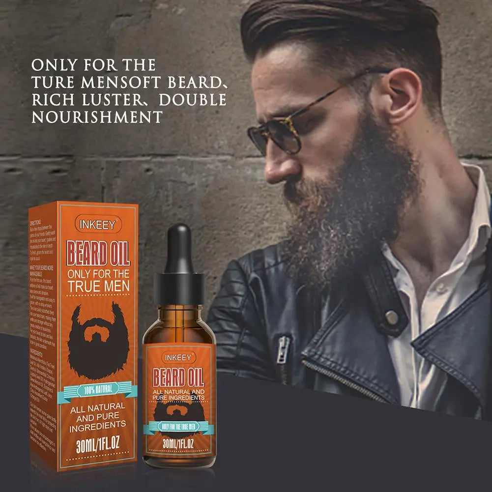 Beard Growth Oil 30ml - Softening & Strengthening Serum