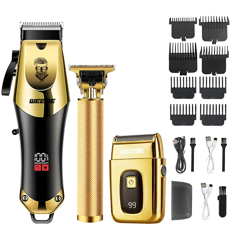 Hair Clipper & Nose Trimmer Kit for Men - Rechargeable